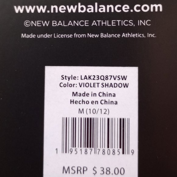 New Balance GIRLS' SOLID PULLOVER size M (10-12) Violet Shadow - Picture 6 of 12